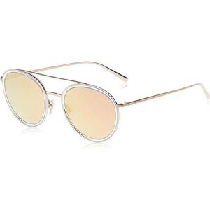 Sunglasses Round Pink Gold Mirrored Lens Aviator Style Retro Classic Beach Style